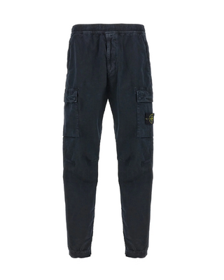 Stone Island 313L1 Regular Tapered Fit Cargo Pants Navy Blue