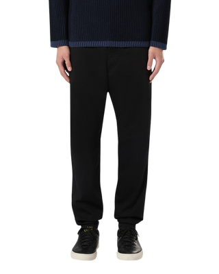 Stone Island 34008 Organic Cotton Satin Stretch Pants Black