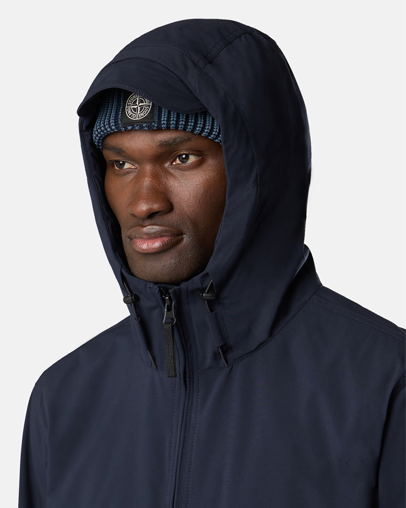 Stone Island 4100086 SOFT SHELL-R E.DYE TECHNOLOGY PRIMALOFT Padded Jacket Navy Blue