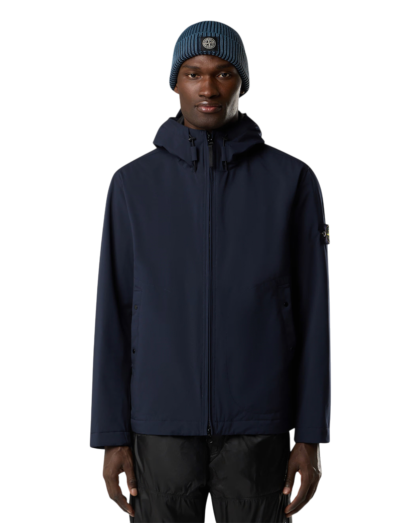 Stone Island 4100086 SOFT SHELL-R E.DYE TECHNOLOGY PRIMALOFT Padded Jacket Navy Blue
