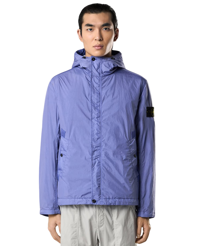 Stone Island 4100092 CRINKLE REPS R-NY Hooded Jacket Lavender