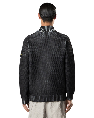 Stone Island 5100081 SUBLIMATIC PRINT Zip Sweater Pearl Grey