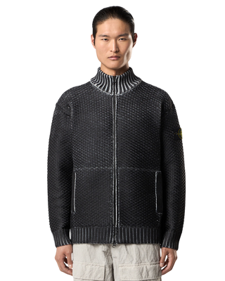 Stone Island 5100081 SUBLIMATIC PRINT Zip Sweater Pearl Grey