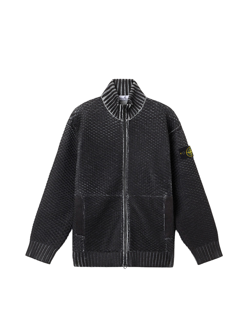 Stone Island 5100081 SUBLIMATIC PRINT Zip Sweater Pearl Grey