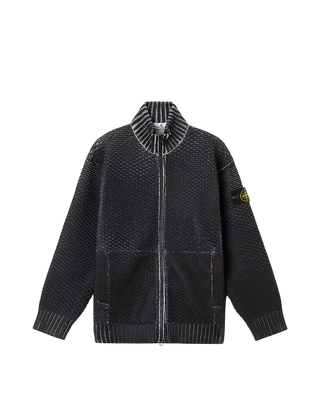 Stone Island 5100081 SUBLIMATIC PRINT Zip Sweater Pearl Grey