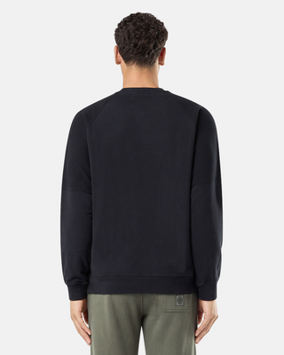 Stone Island 60252 Organic Cotton Fleece Sweatshirt Black