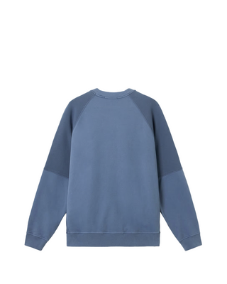 Stone Island 60252 Organic Cotton Fleece Sweatshirt Blue