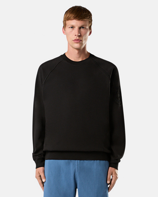 Stone Island 604M2 Heavy Cotton Jersey Sweatshirt Black