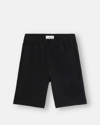 Stone Island 606M2 Heavy Cotton Jersey Shorts Black