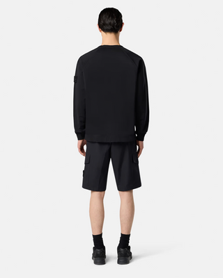 Stone Island 6100011 Cotton Stretch Fleece Ghost Sweatshirt Black