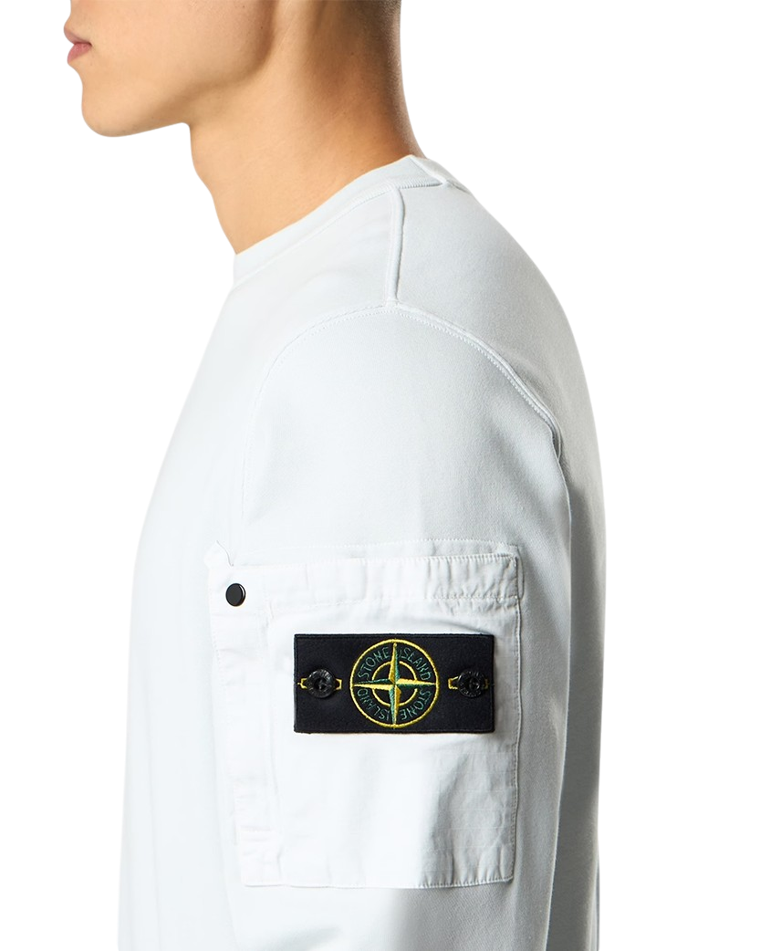Stone Island 6100019 COTTON FLEECE Sweatshirt Sky Blue