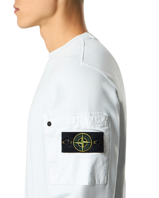 Stone Island 6100019 COTTON FLEECE Sweatshirt Sky Blue