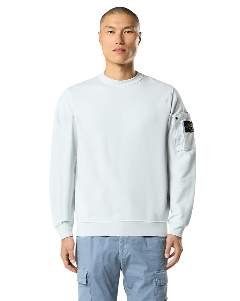 Stone Island 6100019 COTTON FLEECE Sweatshirt Sky Blue