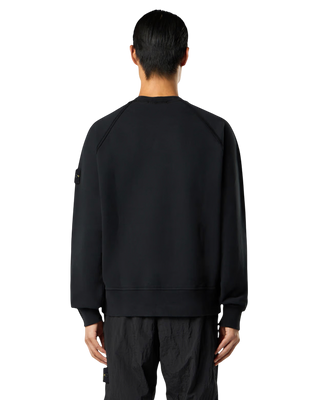 Stone Island 6100022 BRUSHED ORGANIC COTTON FLEECE Sweatshirt Black