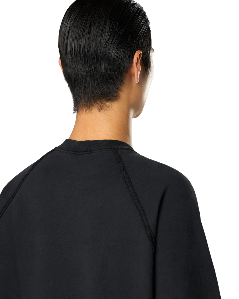 Stone Island 6100022 BRUSHED ORGANIC COTTON FLEECE Sweatshirt Black