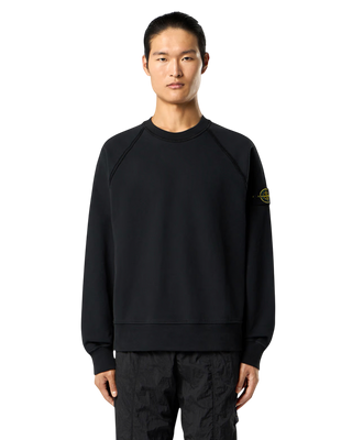 Stone Island 6100022 BRUSHED ORGANIC COTTON FLEECE Sweatshirt Black