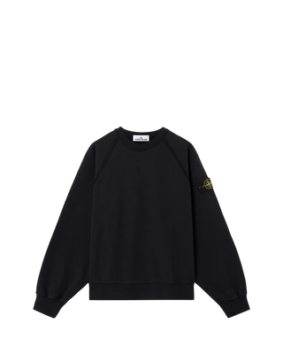 Stone Island 6100022 BRUSHED ORGANIC COTTON FLEECE Sweatshirt Black