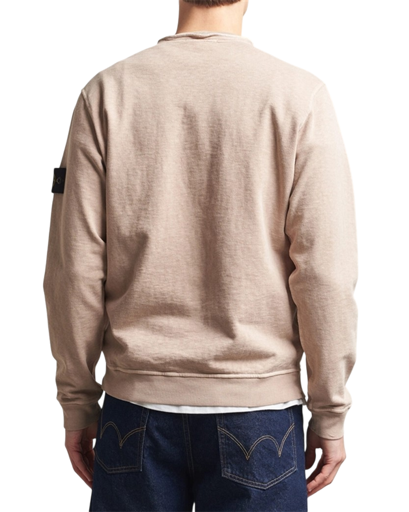 Stone Island 6100034 MALFILE FLEECE 'OLD' EFFECT Sweatshirt Beige