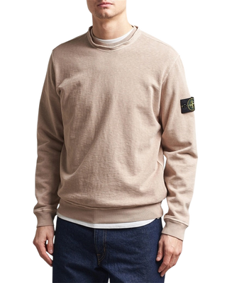 Stone Island 6100034 MALFILE FLEECE 'OLD' EFFECT Sweatshirt Beige