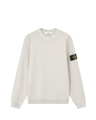 Stone Island 6100034 MALFILE FLEECE 'OLD' EFFECT Sweatshirt Pearl Grey