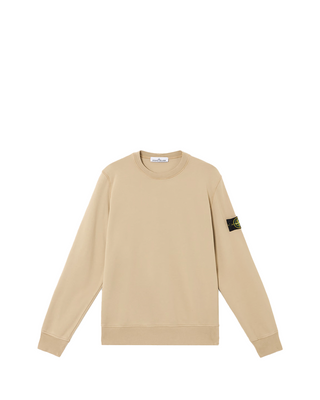 Stone Island 6100044 Organic Cotton Fleece Sweatshirt Desert Beige