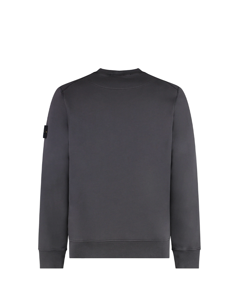 Stone Island 6100044 Organic Cotton Fleece Sweatshirt Grey
