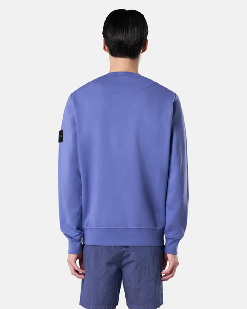 Stone Island 6100044 Organic Cotton Fleece Sweatshirt Lavender
