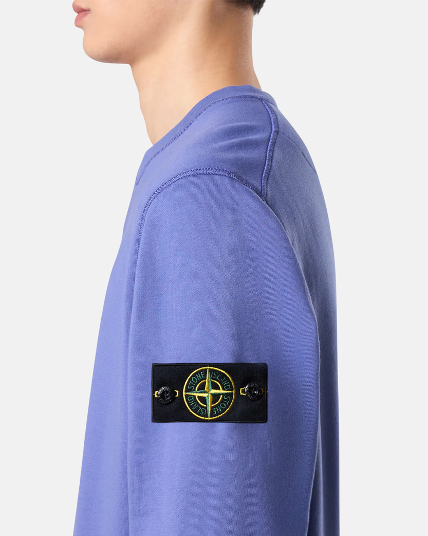 Stone Island 6100044 Organic Cotton Fleece Sweatshirt Lavender