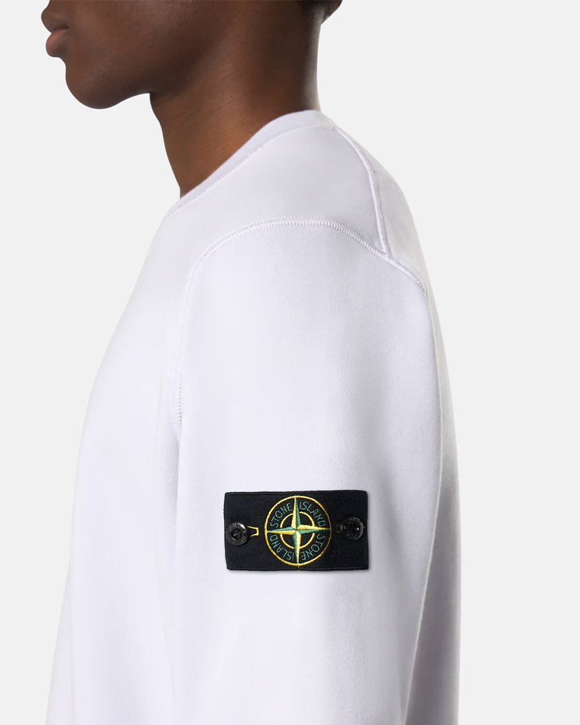 Stone Island 6100044 Organic Cotton Fleece Sweatshirt Lilac