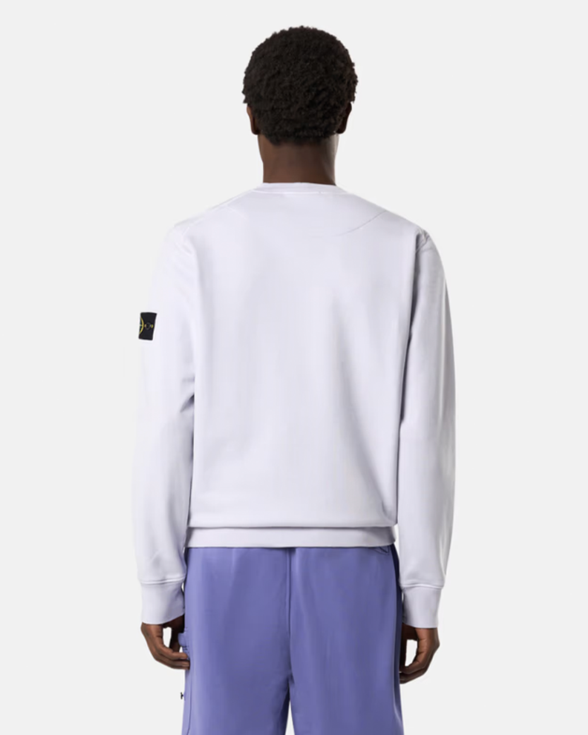 Stone Island 6100044 Organic Cotton Fleece Sweatshirt Lilac