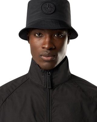 Stone Island 6100044 STRETCH COTTON TELA 'PARACADUTE' Zip Track Jacket Black