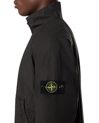 Stone Island 6100044 STRETCH COTTON TELA 'PARACADUTE' Zip Track Jacket Black