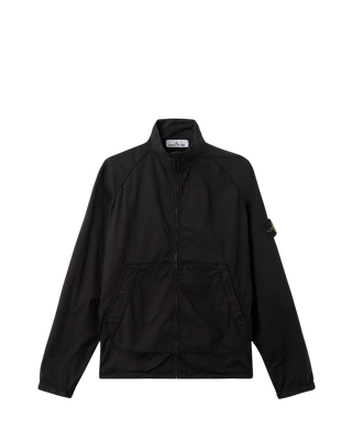 Stone Island 6100044 STRETCH COTTON TELA 'PARACADUTE' Zip Track Jacket Black