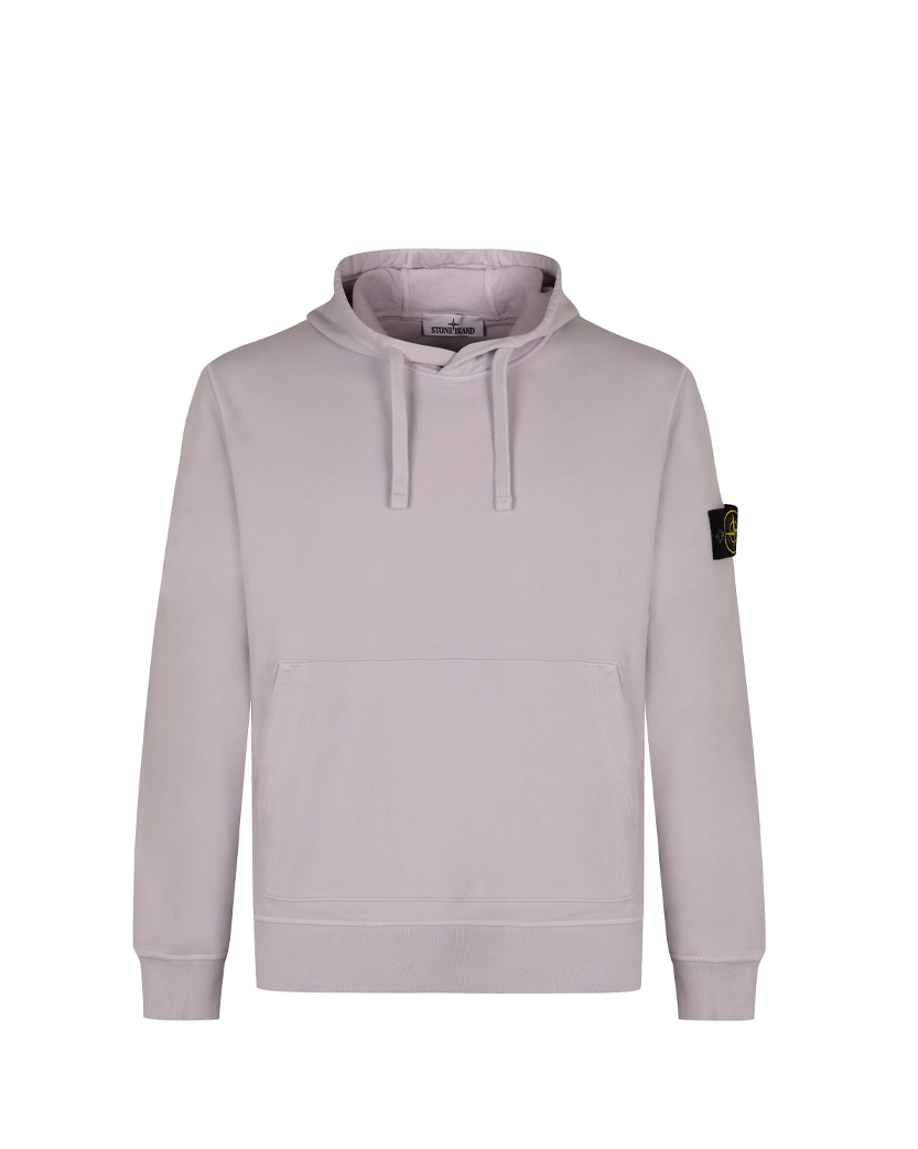 Stone Island 6100045 Organic Cotton Fleece Hoodie Lilac