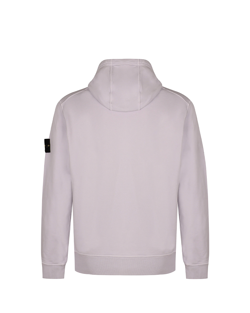 Stone Island 6100045 Organic Cotton Fleece Hoodie Lilac
