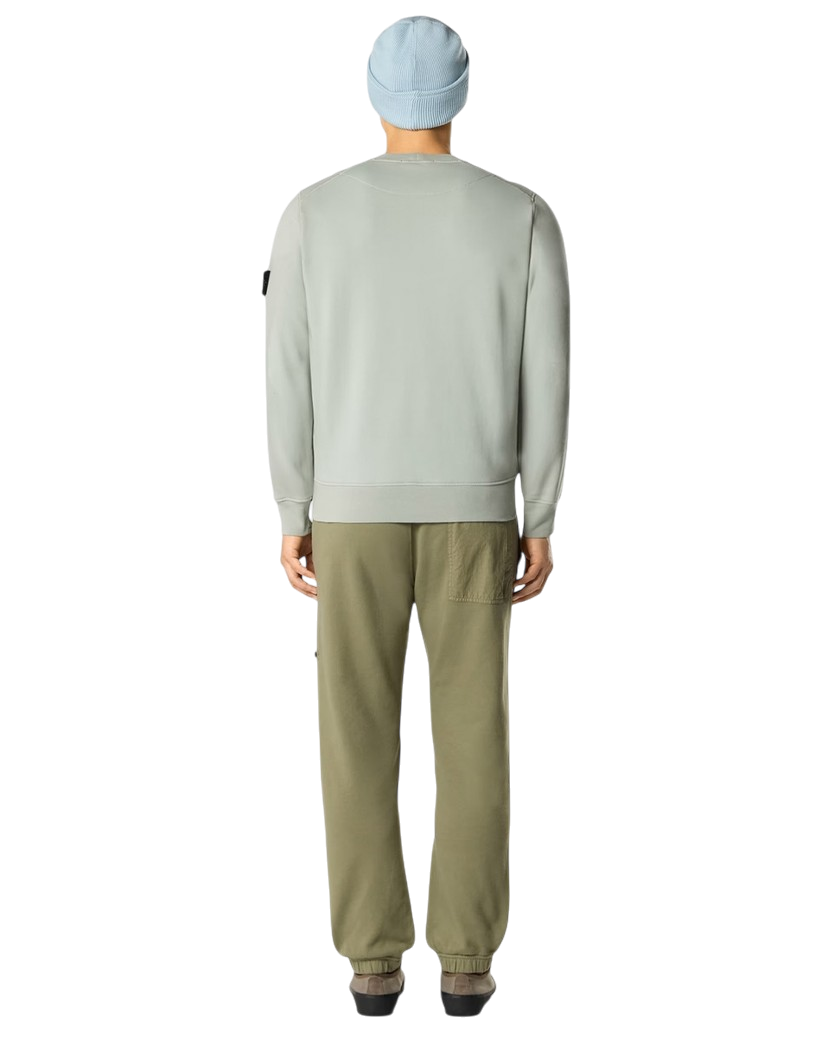 Stone Island 6100060 ORGANIC COTTON FLEECE Sweatshirt Sage Green