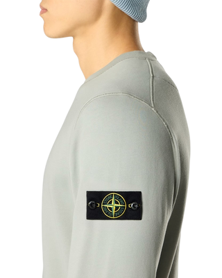 Stone Island 6100060 ORGANIC COTTON FLEECE Sweatshirt Sage Green