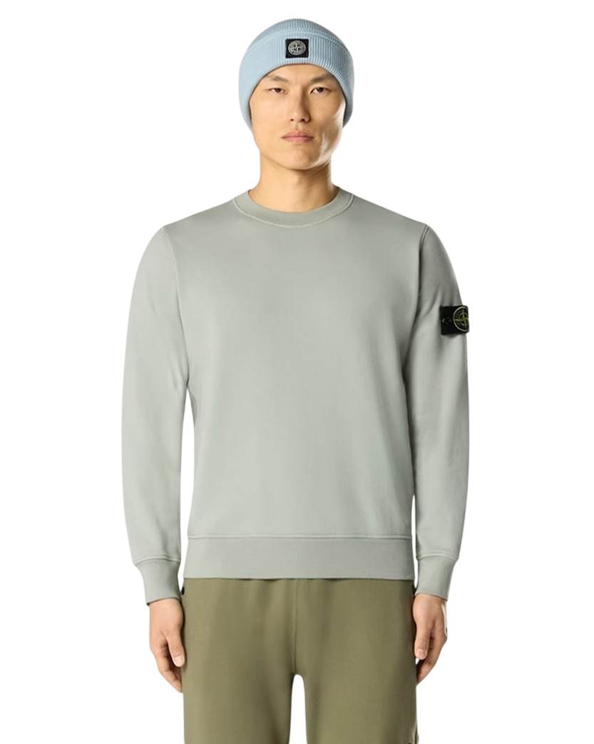 Stone Island 6100060 ORGANIC COTTON FLEECE Sweatshirt Sage Green