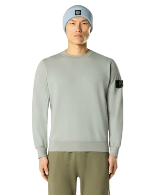 Stone Island 6100060 ORGANIC COTTON FLEECE Sweatshirt Sage Green