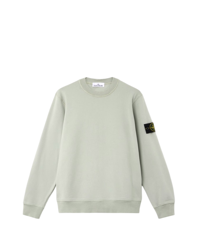 Stone Island 6100060 ORGANIC COTTON FLEECE Sweatshirt Sage Green