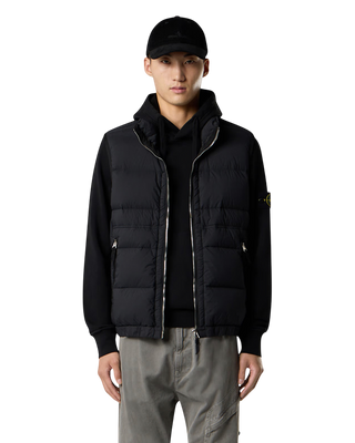 Stone Island 6100062 ORGANIC COTTON FLEECE Hoodie Black