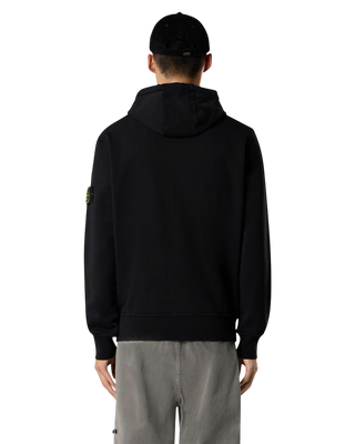 Stone Island 6100062 ORGANIC COTTON FLEECE Hoodie Black
