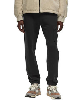Stone Island 61141 Organic Cotton Diagonal Fleece 'Old' Effect Pants Grey