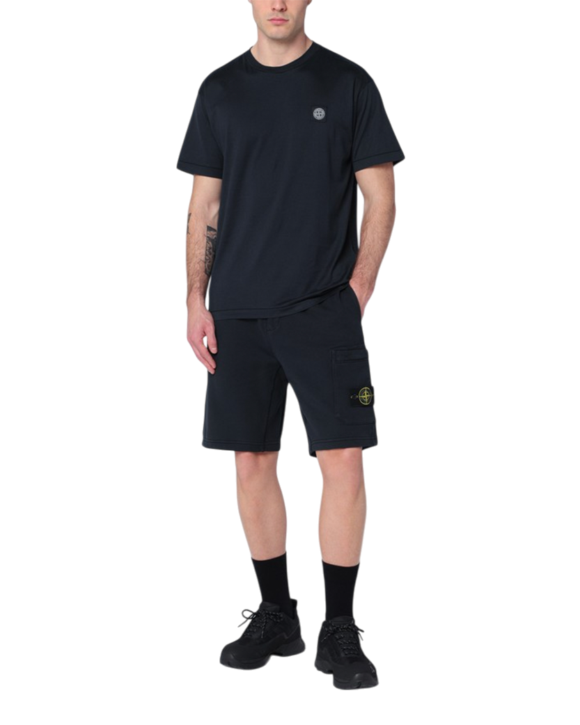 Stone Island 6200012 Cotton Bermuda Shorts Navy Blue