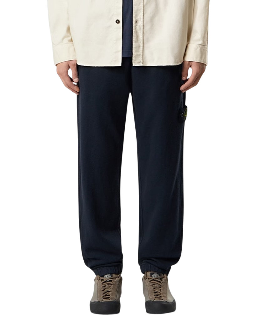 Stone Island 6200012 MALFILE FLEECE 'OLD' EFFECT Sweatpants Navy Blue
