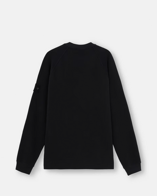 Stone Island 629F7 Stretch Organic Cotton Fleece Ghost Black