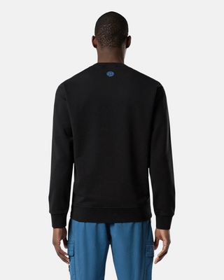Stone Island 66182 Cotton Fleece Sweatshirt Black