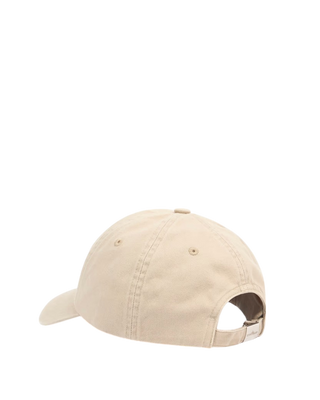 Stone Island 9100002 Brushed Cotton Gabardine Compass Logo Cap Beige