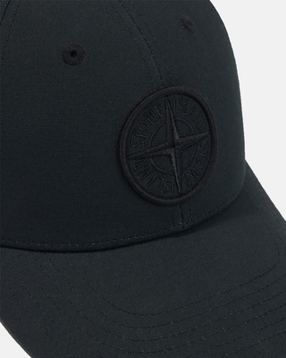 Stone Island 9100013 Cotton Reps Baseball Сap Compass Black