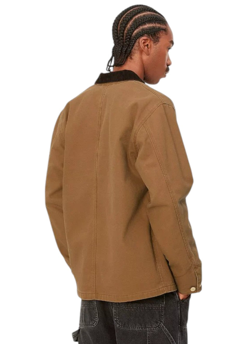 Carhartt Wip Michigan Coat Black Hamilton Brown